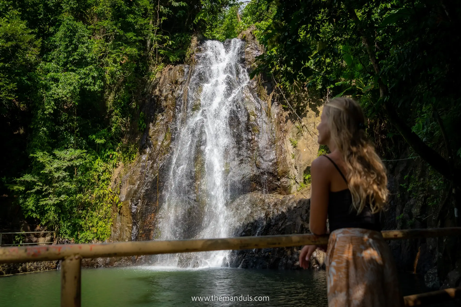 Taktak Falls — 15-metre jungle waterfall in Santa Monica, Siargao Island, Philippines